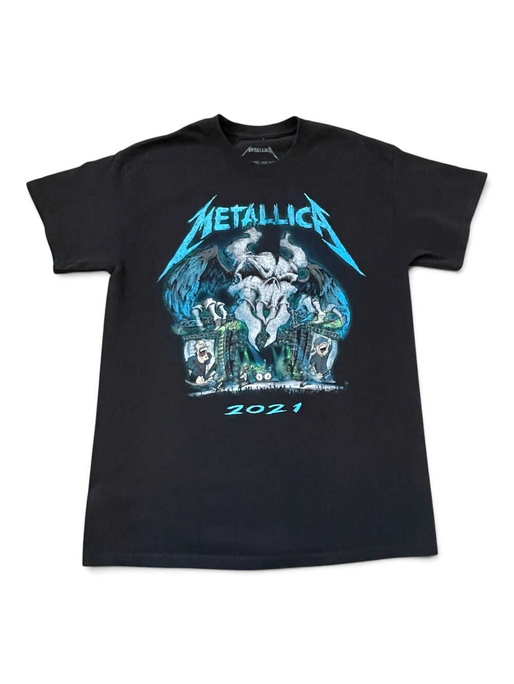 Metallica Tour 2021 Black Concert Graphic T-Shirt MEDIUM